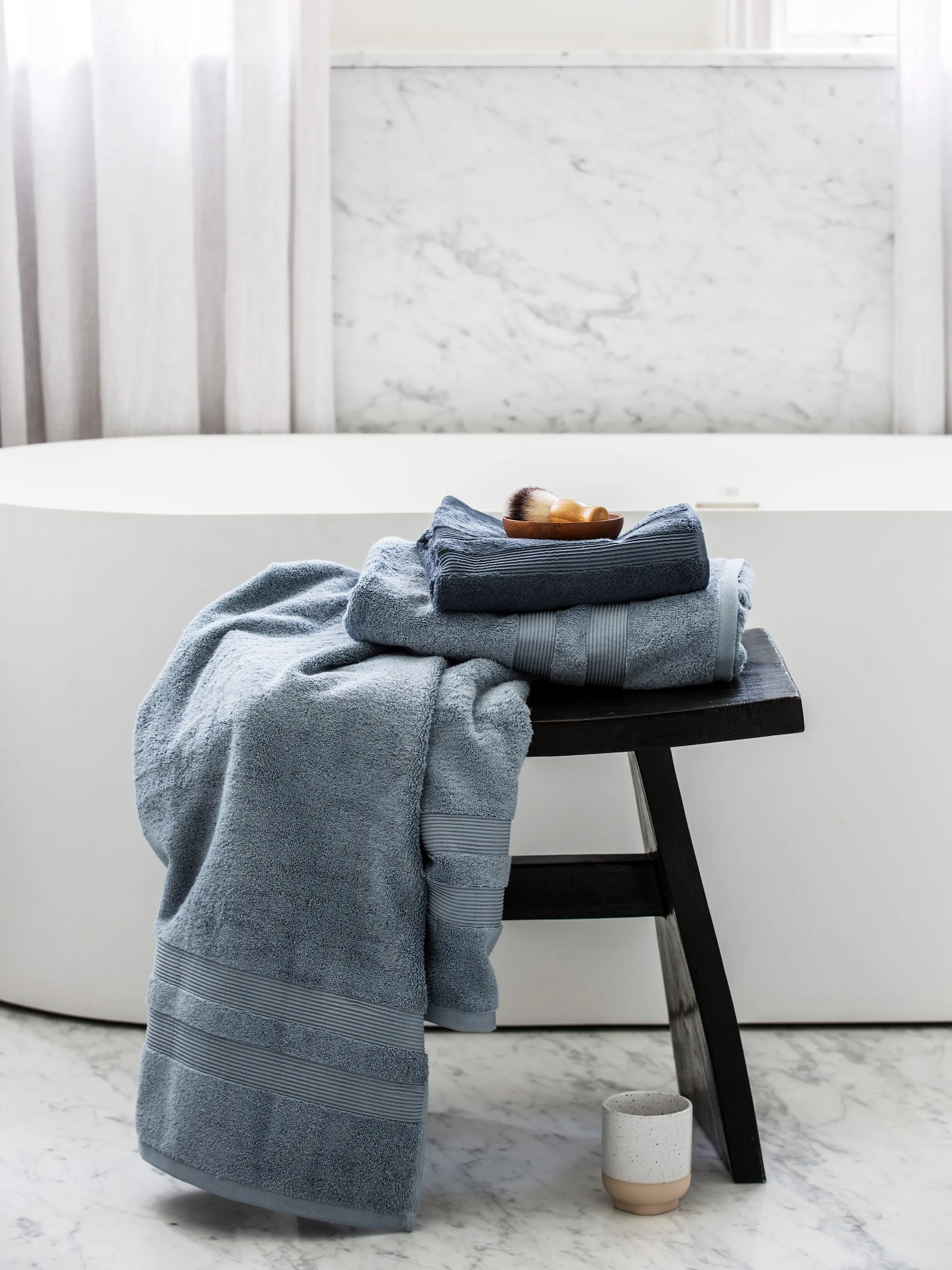 Fontana 毛巾 EKO, Light blue, 70x140 cm Mille Notti