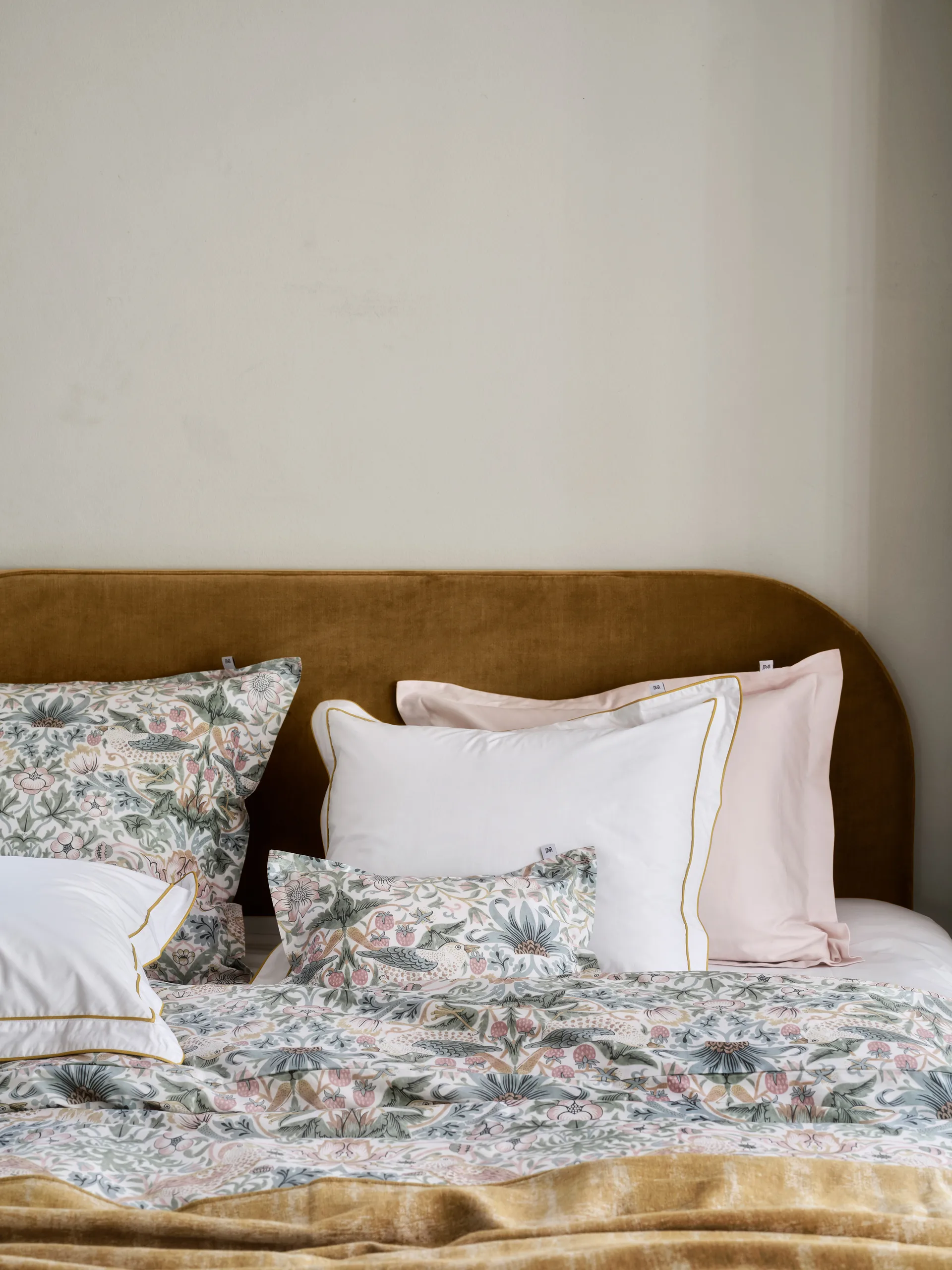 Morris & Co. Strawberry Thief 被套, 绿色, 150x210 cm Mille Notti