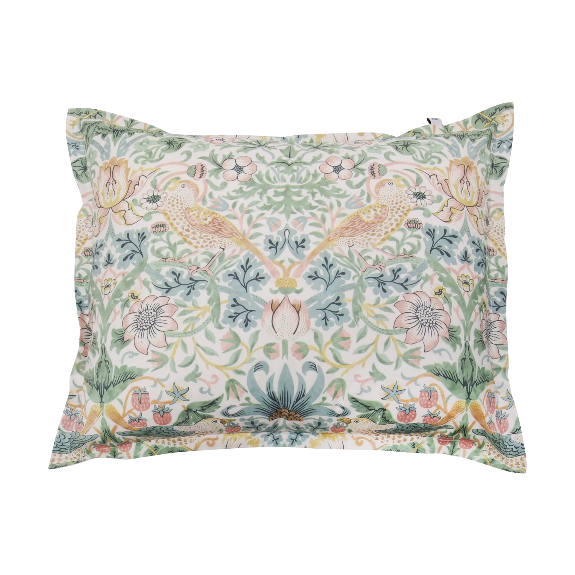 Morris & Co. Strawberry Thief 枕头套, 绿色, 50x60 cm Mille Notti