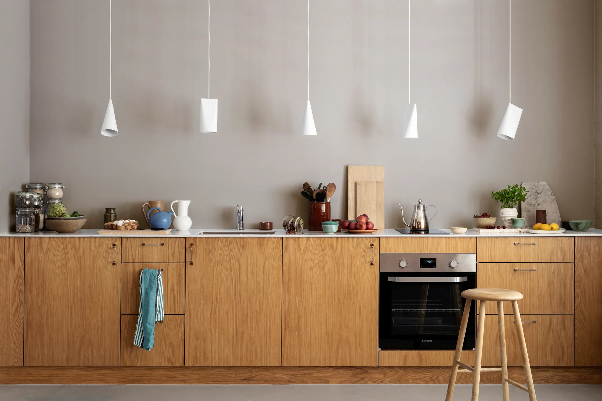 吊灯 陶瓷制品 11.2x22 cm, 11.2x22cm_白色 MOEBE