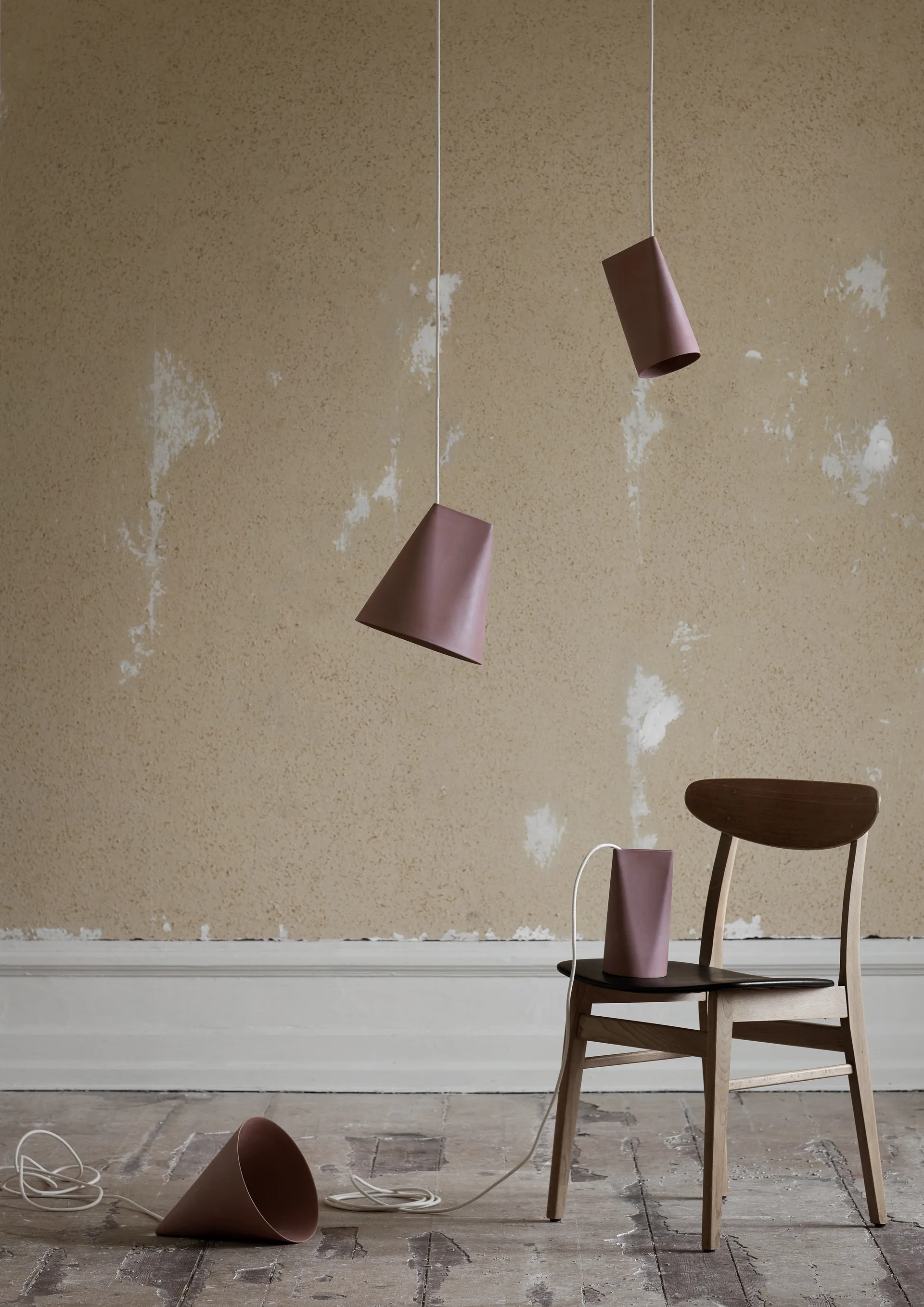 吊灯 陶瓷制品 11.2x22 cm, Terra Cotta, Wood MOEBE