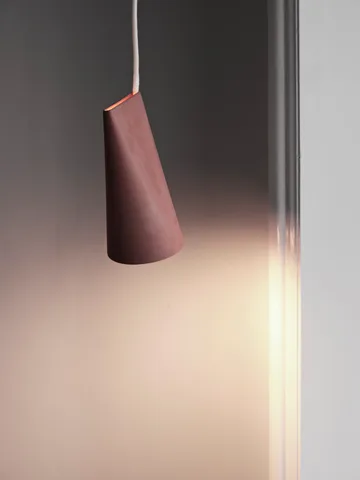 陶瓷吸顶灯11.2x22cm - 赤陶色_木质 - MOEBE