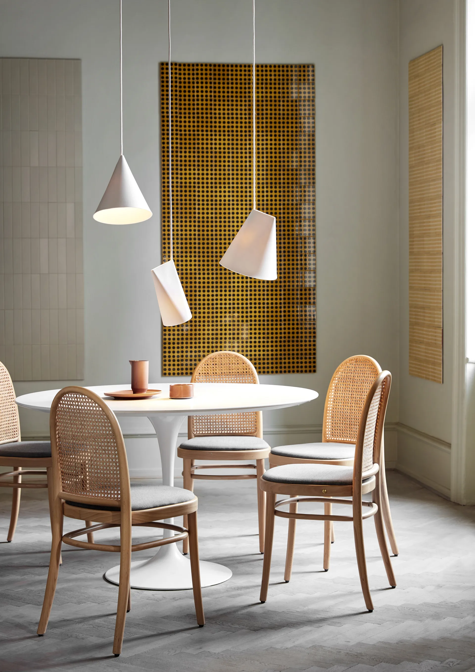 吊灯 陶瓷制品 23x23.5 cm, 23x23.5cm_白色 MOEBE