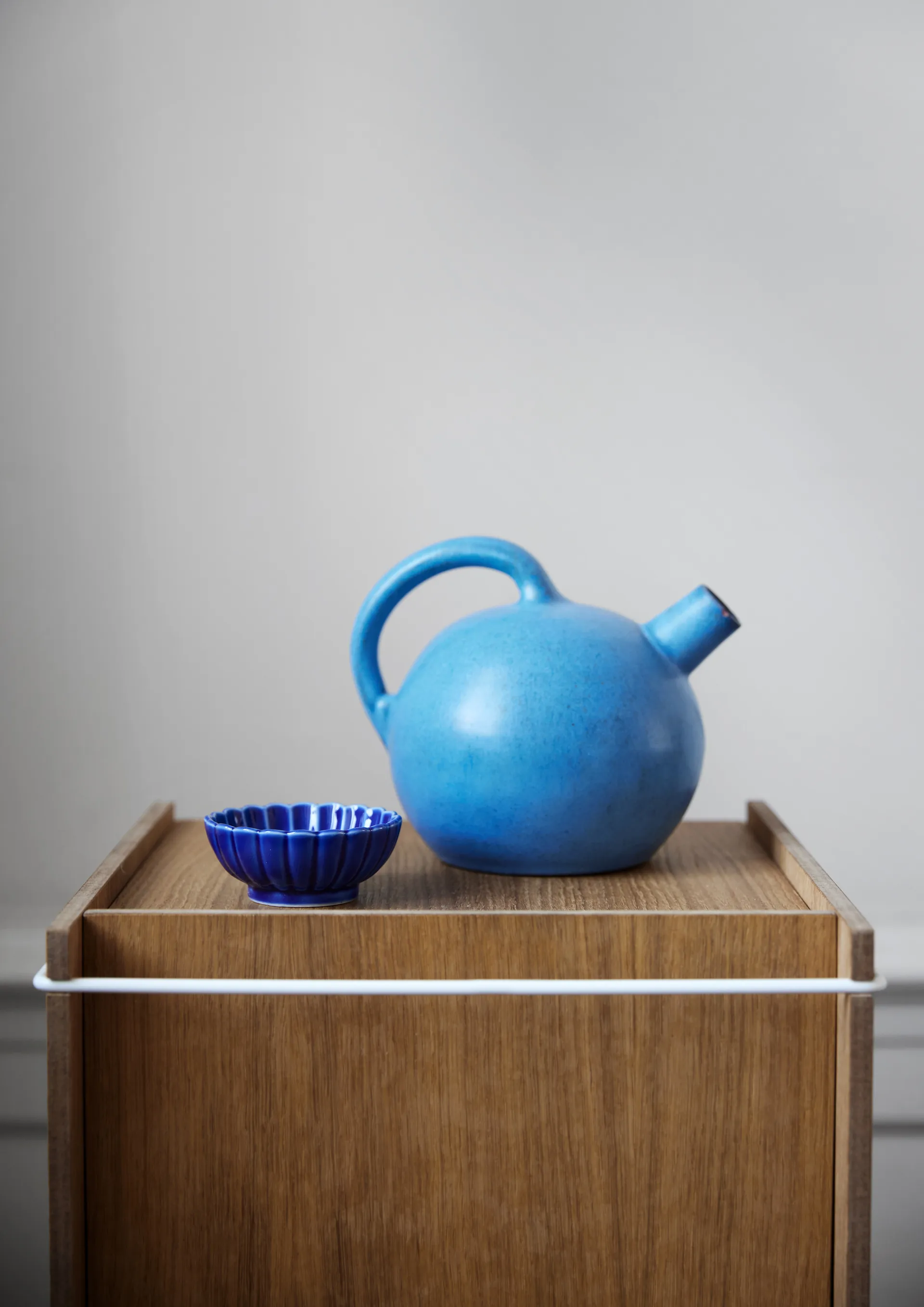 橡木收纳盒 33x60cm, 木质_白色 MOEBE