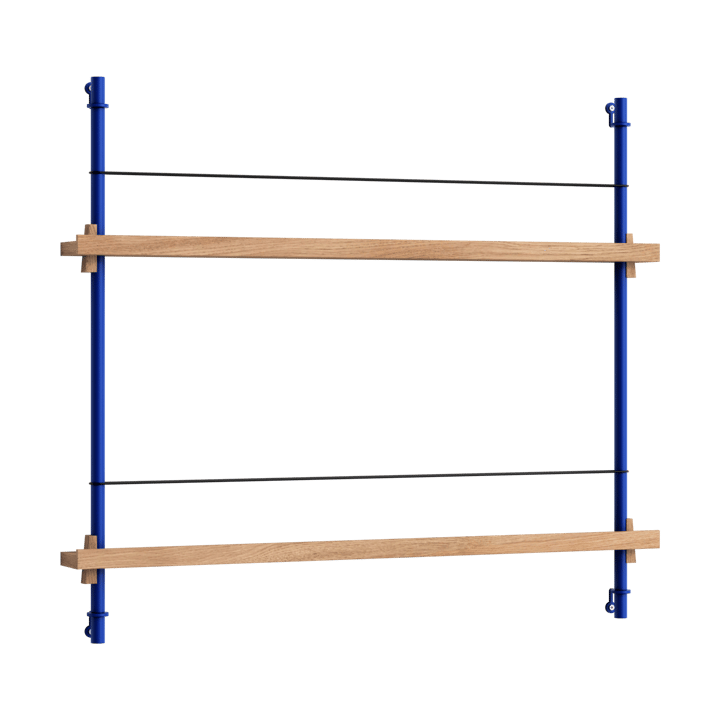 Moebe magazine rack - 自然木色-蓝色 - MOEBE