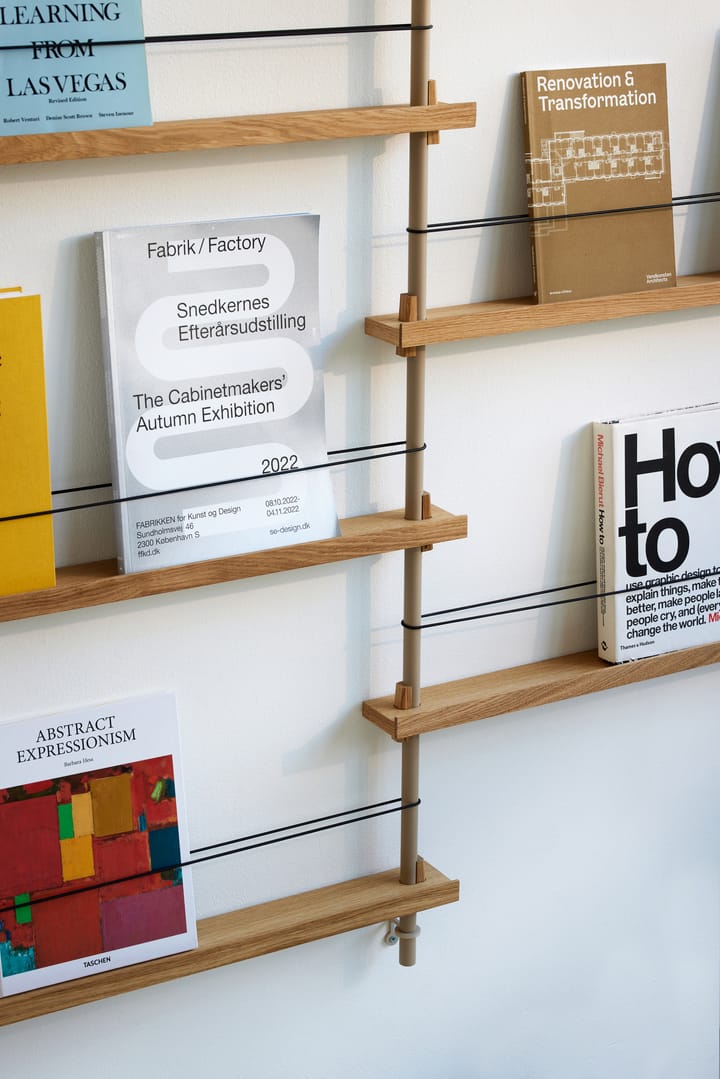 Moebe magazine rack, 自然木色-灰色 MOEBE