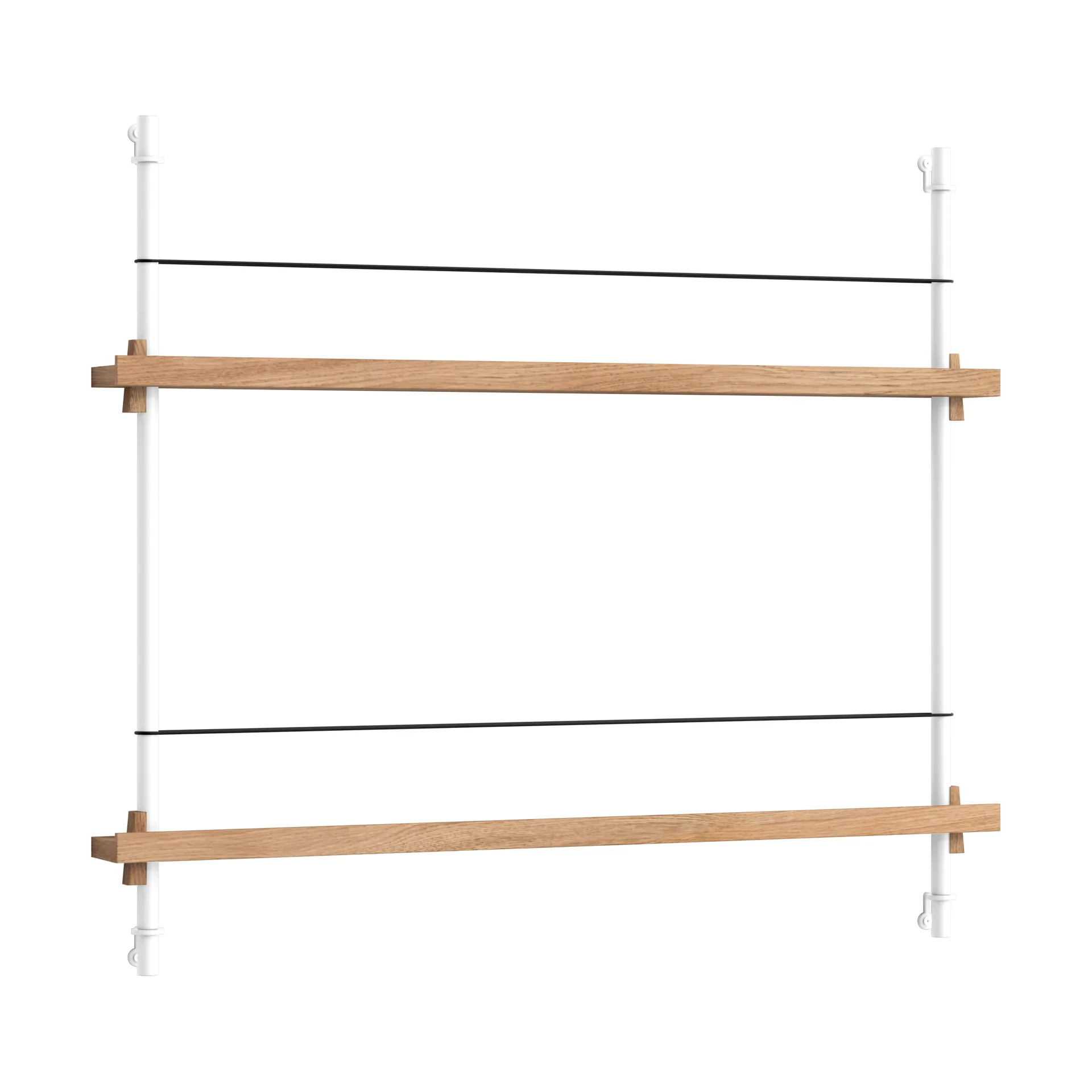 Moebe magazine rack, 自然木色-白色 MOEBE