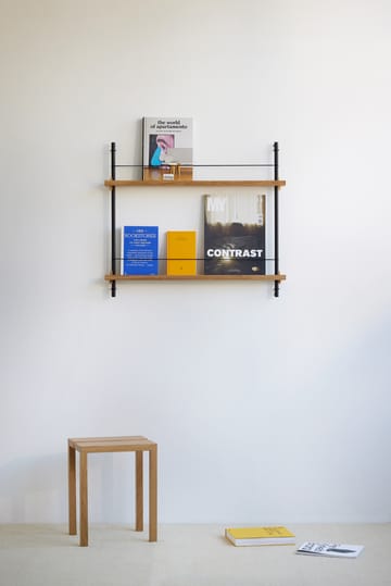 Moebe magazine rack - 自然木色-白色 - MOEBE