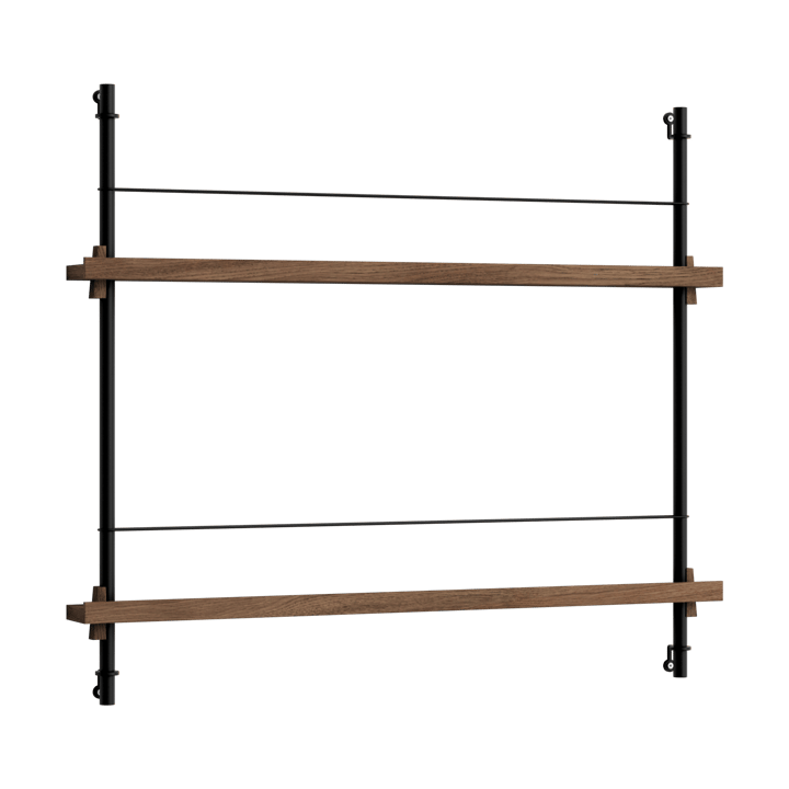 Moebe magazine rack - Smoked 自然木色-黑色 - MOEBE
