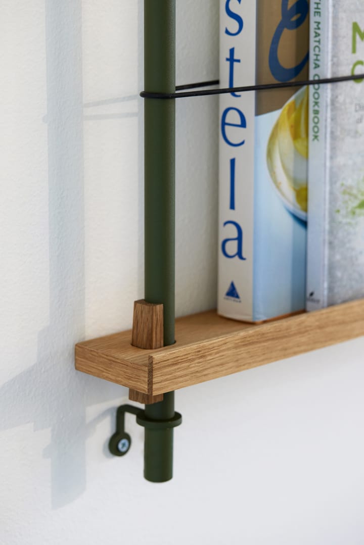 Moebe magazine rack, Smoked 自然木色-绿色 MOEBE