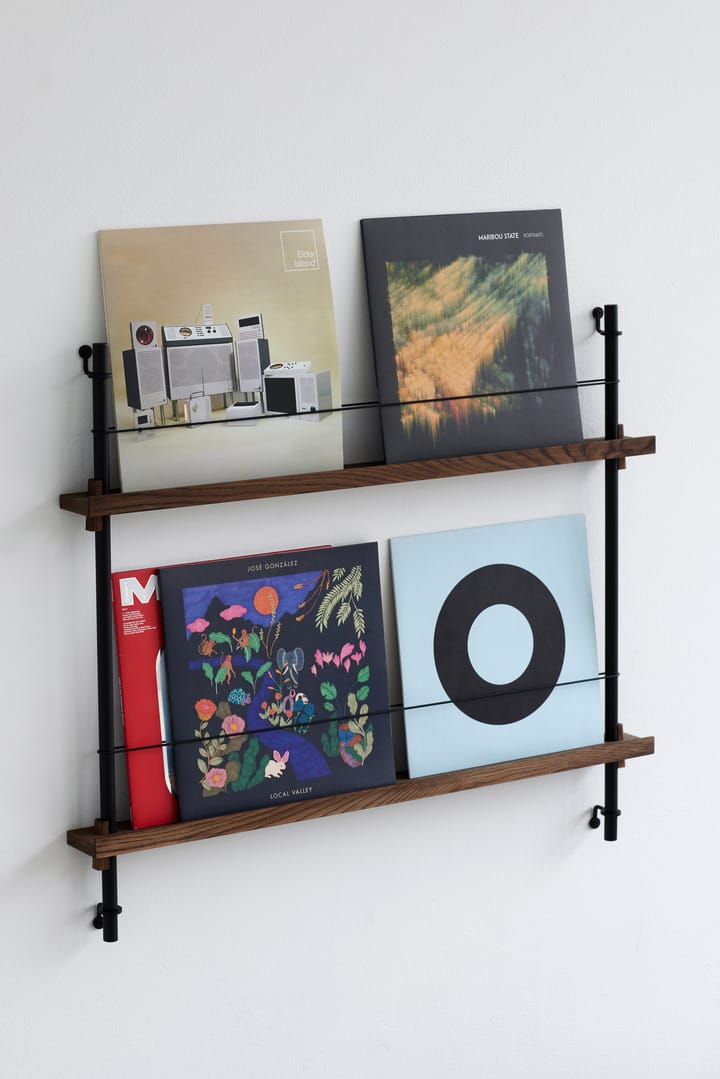 Moebe magazine rack, Smoked 自然木色-绿色 MOEBE