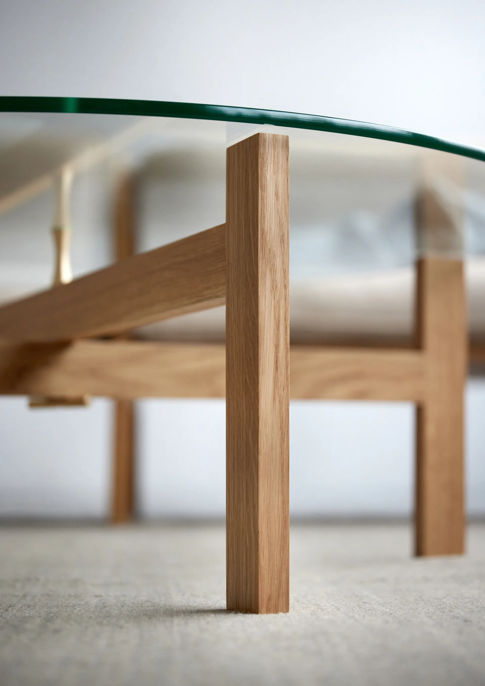 Moebe Round 咖啡桌 Ø88 cm, 自然木色 MOEBE