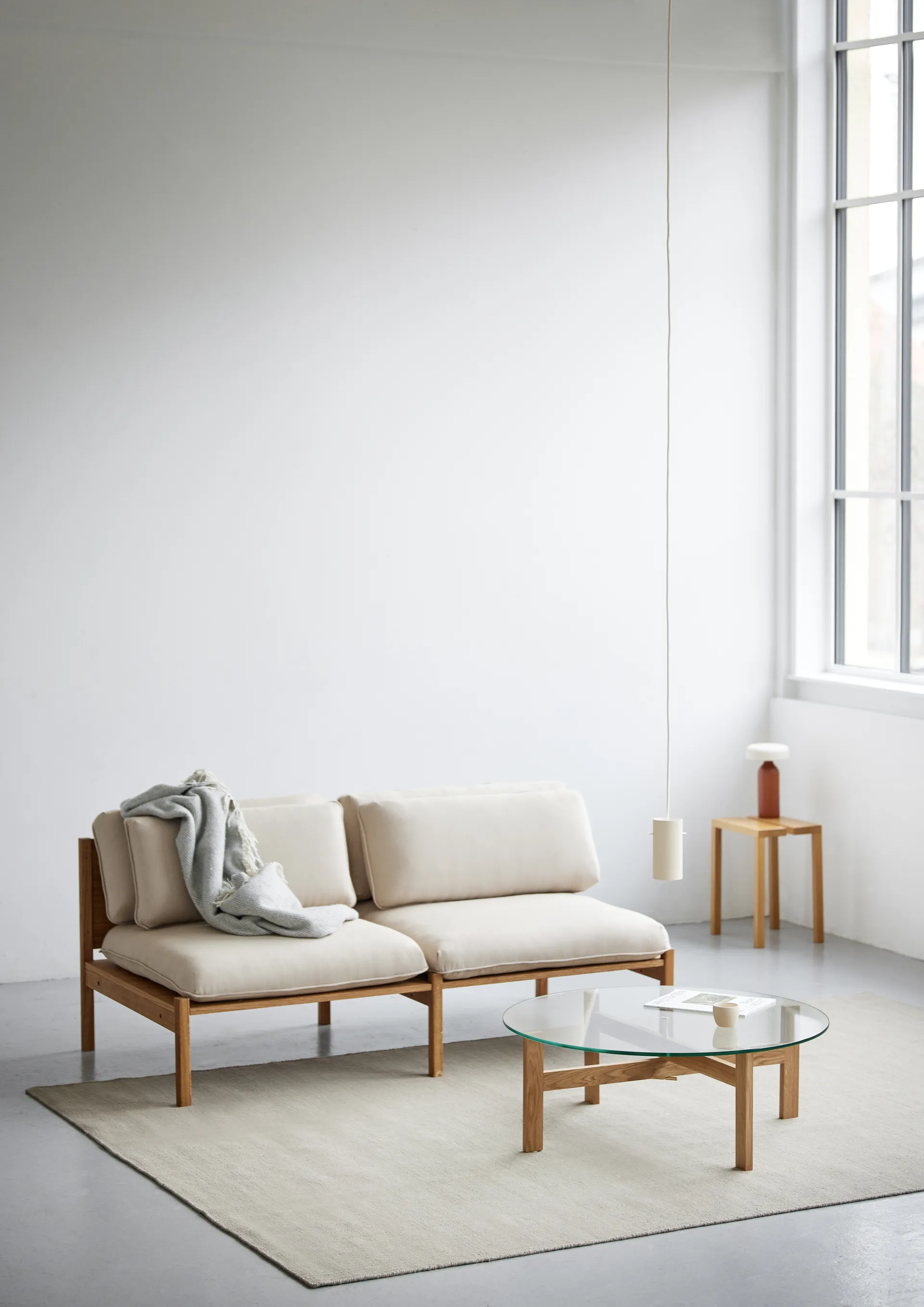 Moebe Round 咖啡桌 Ø88 cm, 自然木色 MOEBE