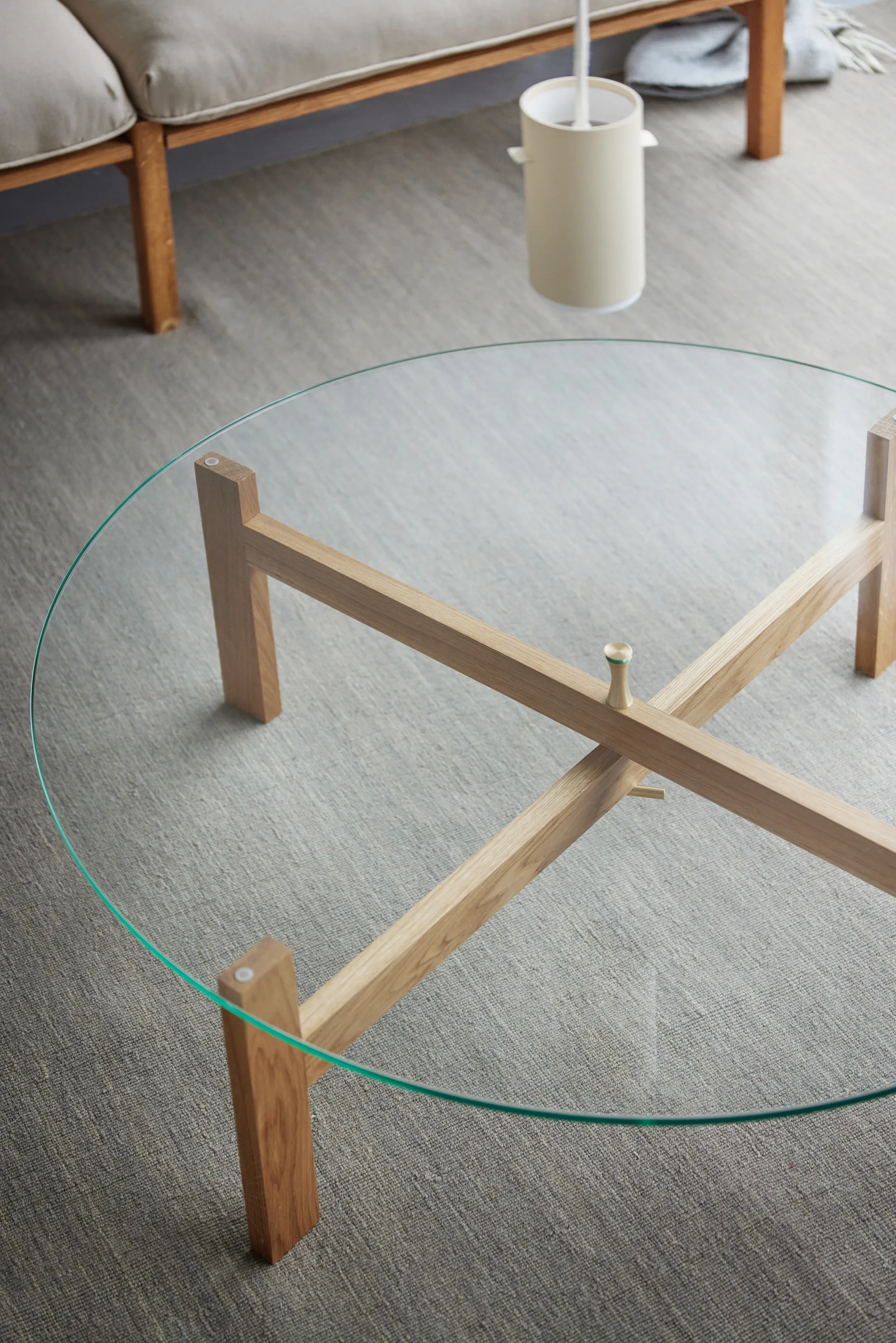 Moebe Round 咖啡桌 Ø88cm, 橡木 MOEBE