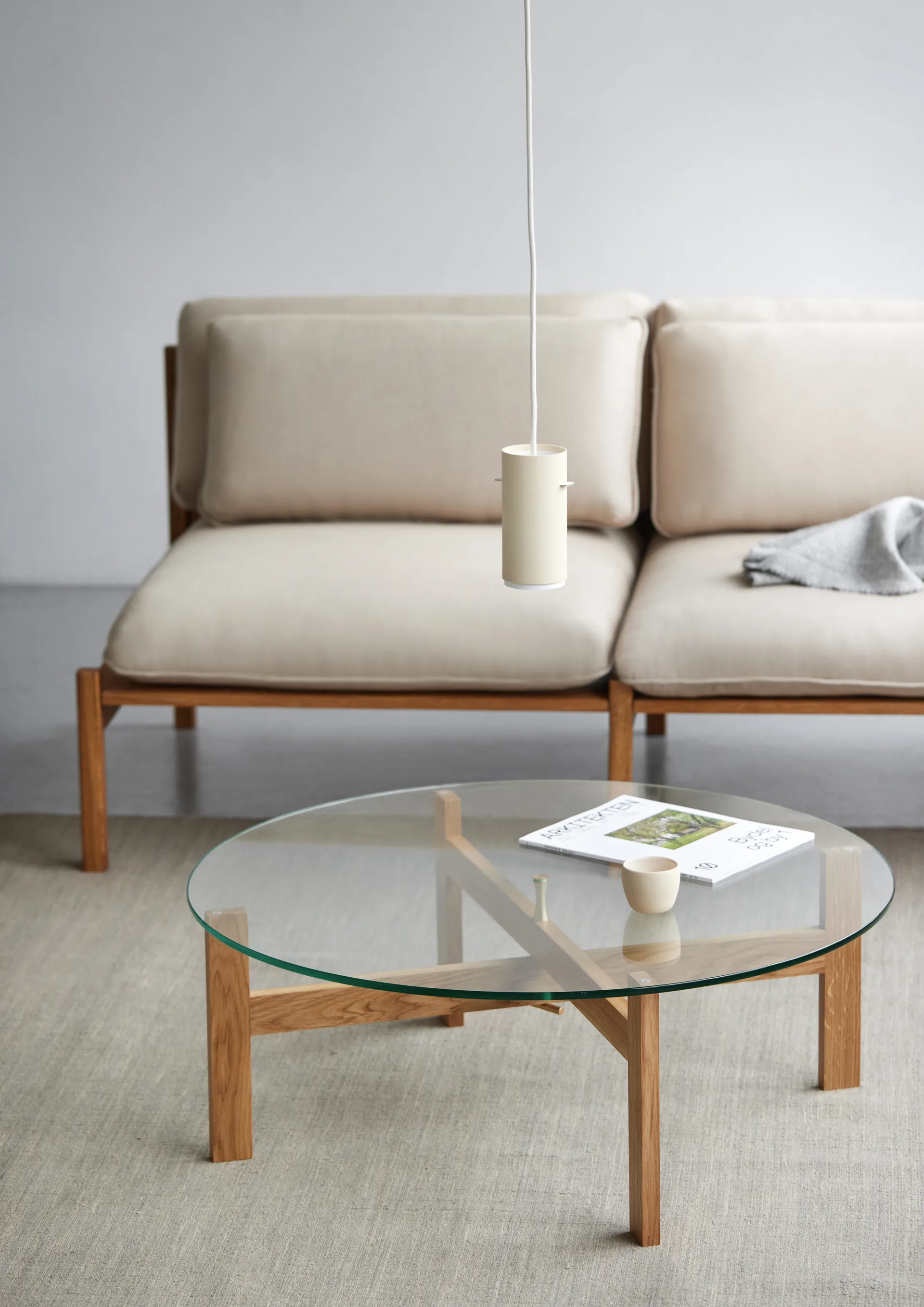 Moebe Round 咖啡桌 Ø88cm, 橡木 MOEBE