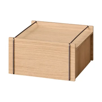 Moebe 收纳箱 - 涂油橡木-不锈钢, small, 16,5x30x31 cm - MOEBE