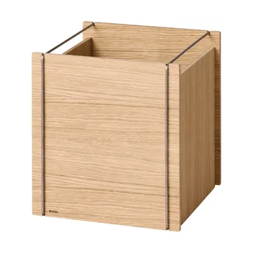 Moebe 收纳箱 - 涂油橡木-不锈钢, square, 33x30x31 cm - MOEBE