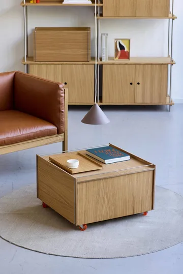 Moebe Storage Chest 储物茶几 - 涂油橡木-黑色, 60x61x38.2 cm - MOEBE