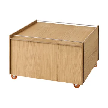 Moebe Storage Chest 储物茶几 - 涂油橡木-不锈钢，60x61x38.2 cm - MOEBE