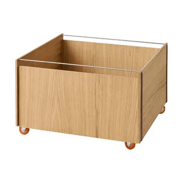 Moebe Storage Chest 储物茶几 - 涂油橡木-不锈钢，60x61x38.2 cm - MOEBE