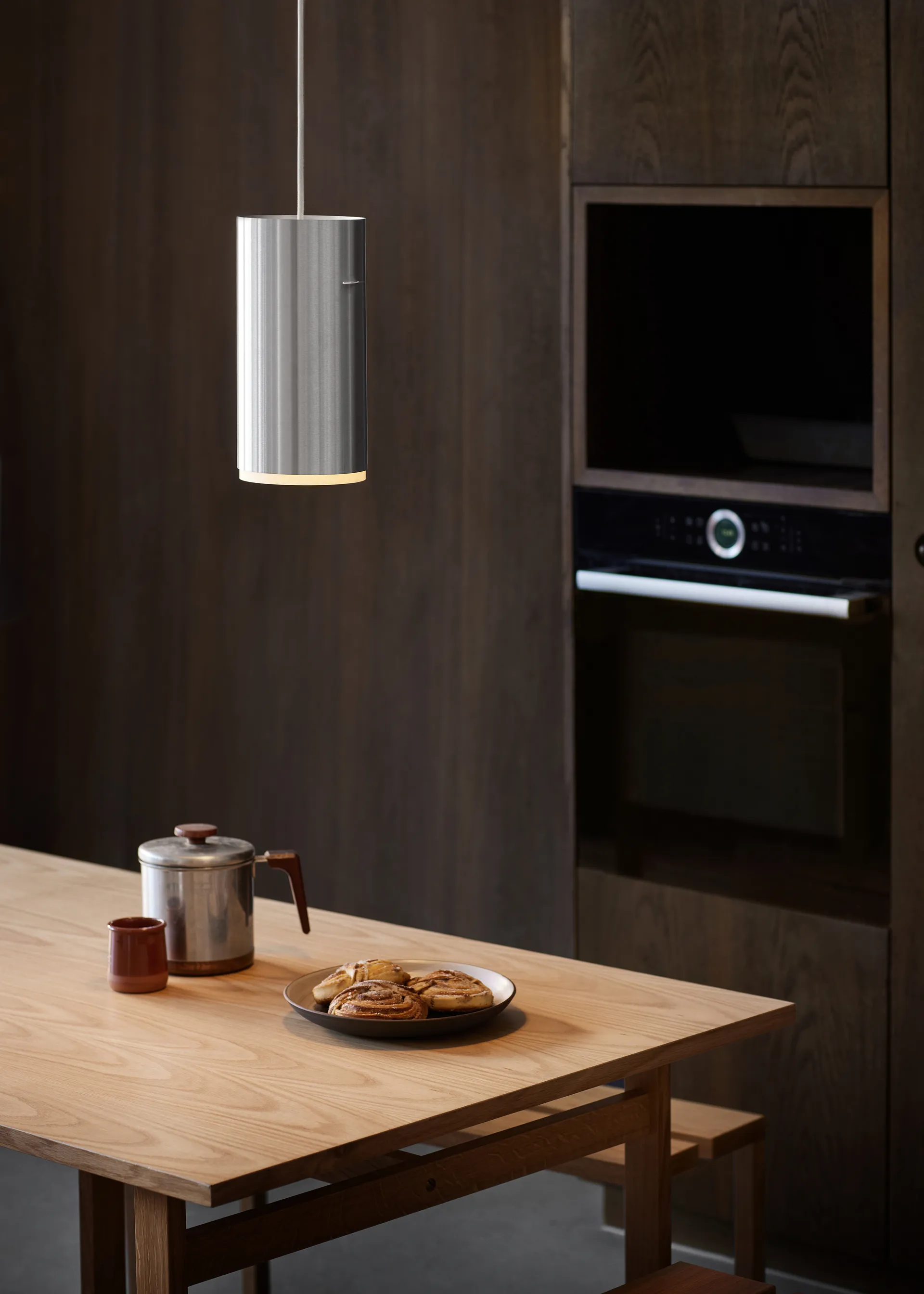 Moebe Tube系列 吊灯 大_14_cm, Brushed aluminum MOEBE