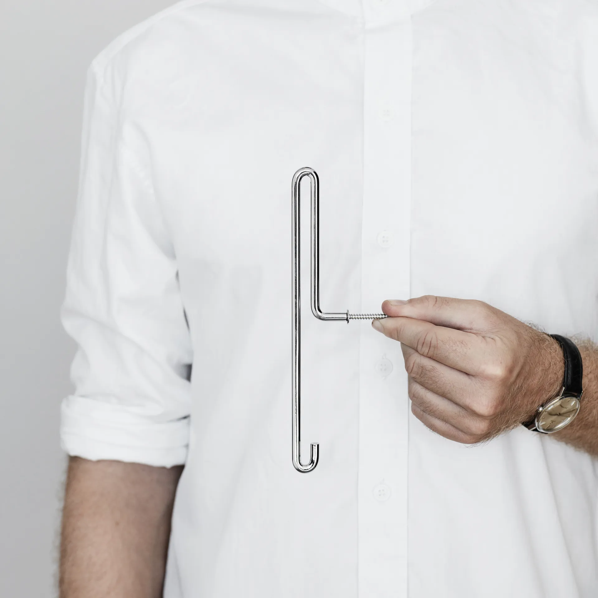 Moebe Wall hook large, Stainless steel MOEBE