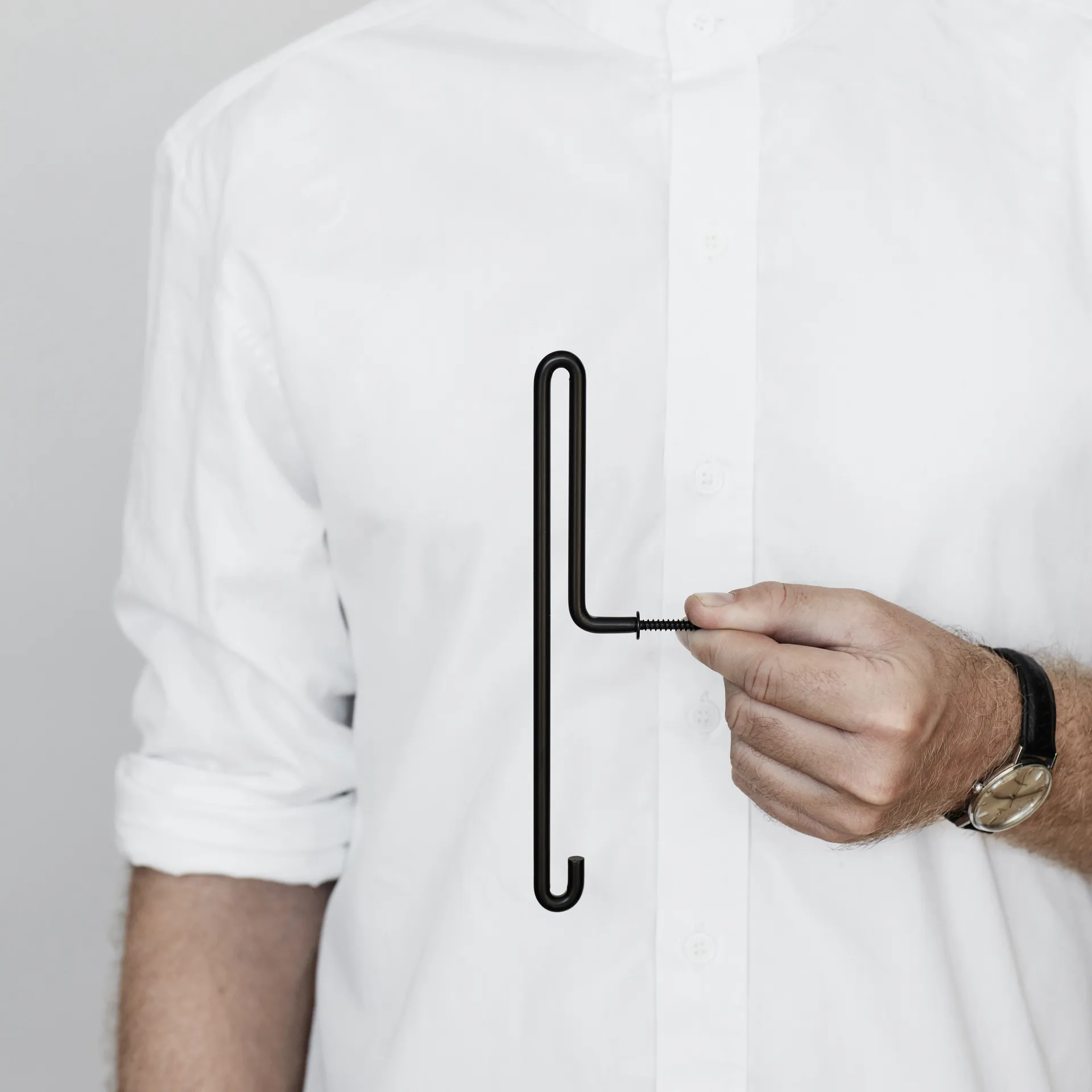 Moebe Wall hook large, 黑色 MOEBE