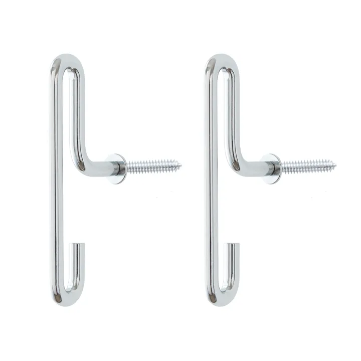 Moebe wall hook small 2-pack - Stainless steel - MOEBE