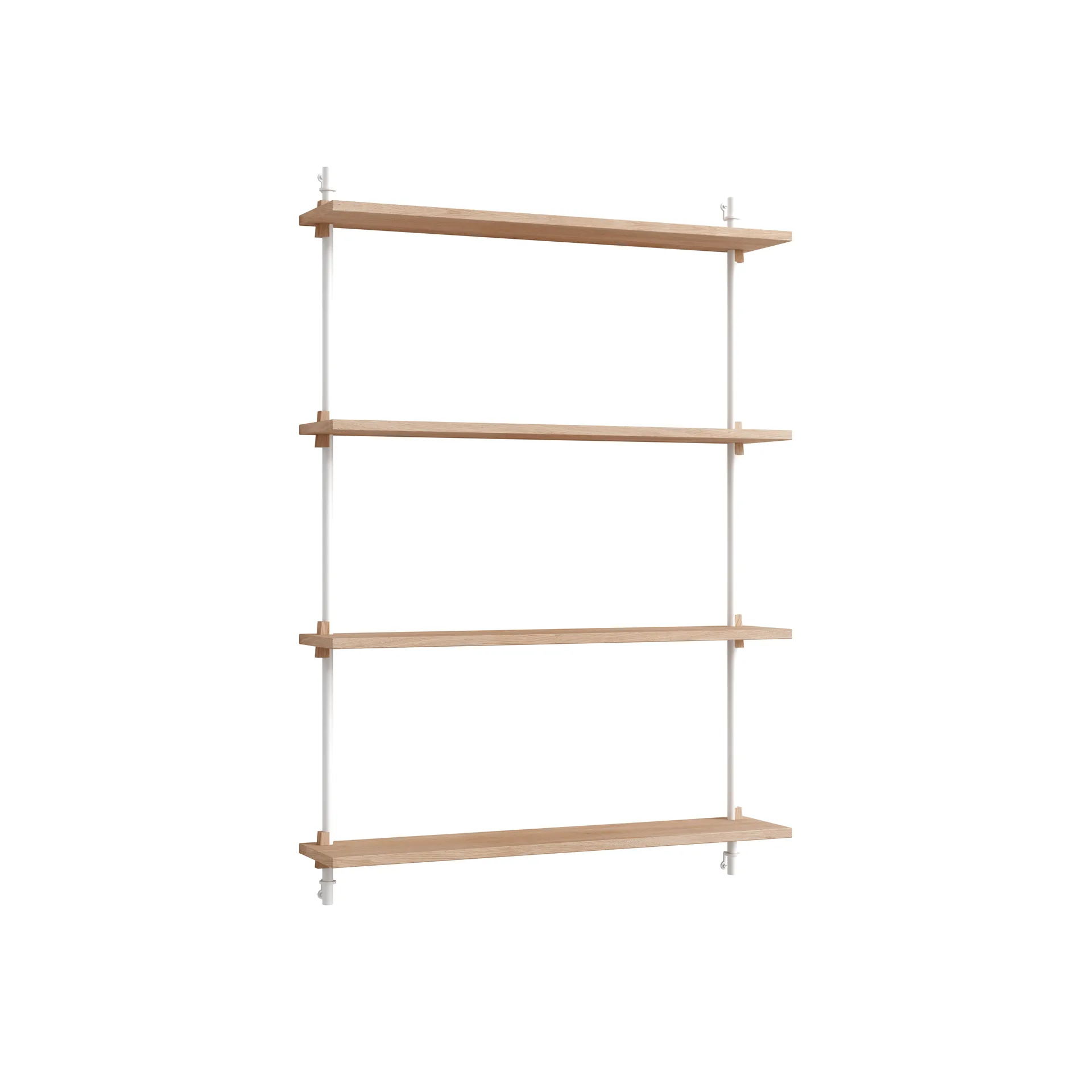 Moebe wall shelving ws.115.1, Oak-white MOEBE
