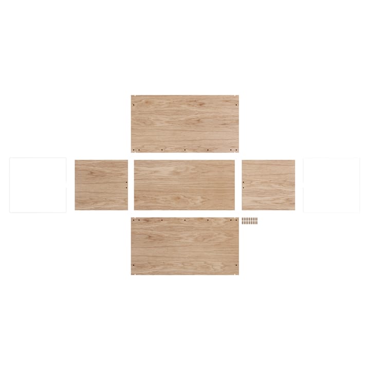 储物箱 oak 33x60 cm, Wood. white MOEBE