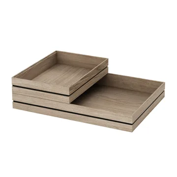Organise 收纳盒 25x34cm - 木质 - MOEBE