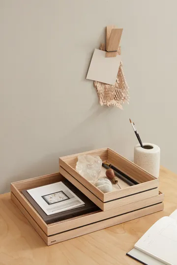 Organise 收纳盒 25x34cm - 木质 - MOEBE