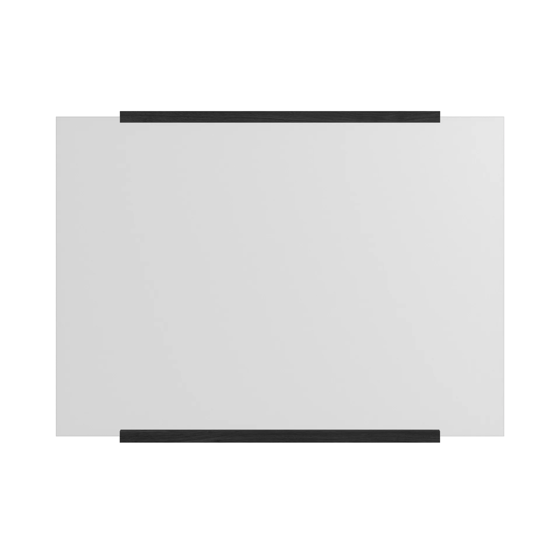 Rectangular 墙面镜 50x70 cm, Black MOEBE