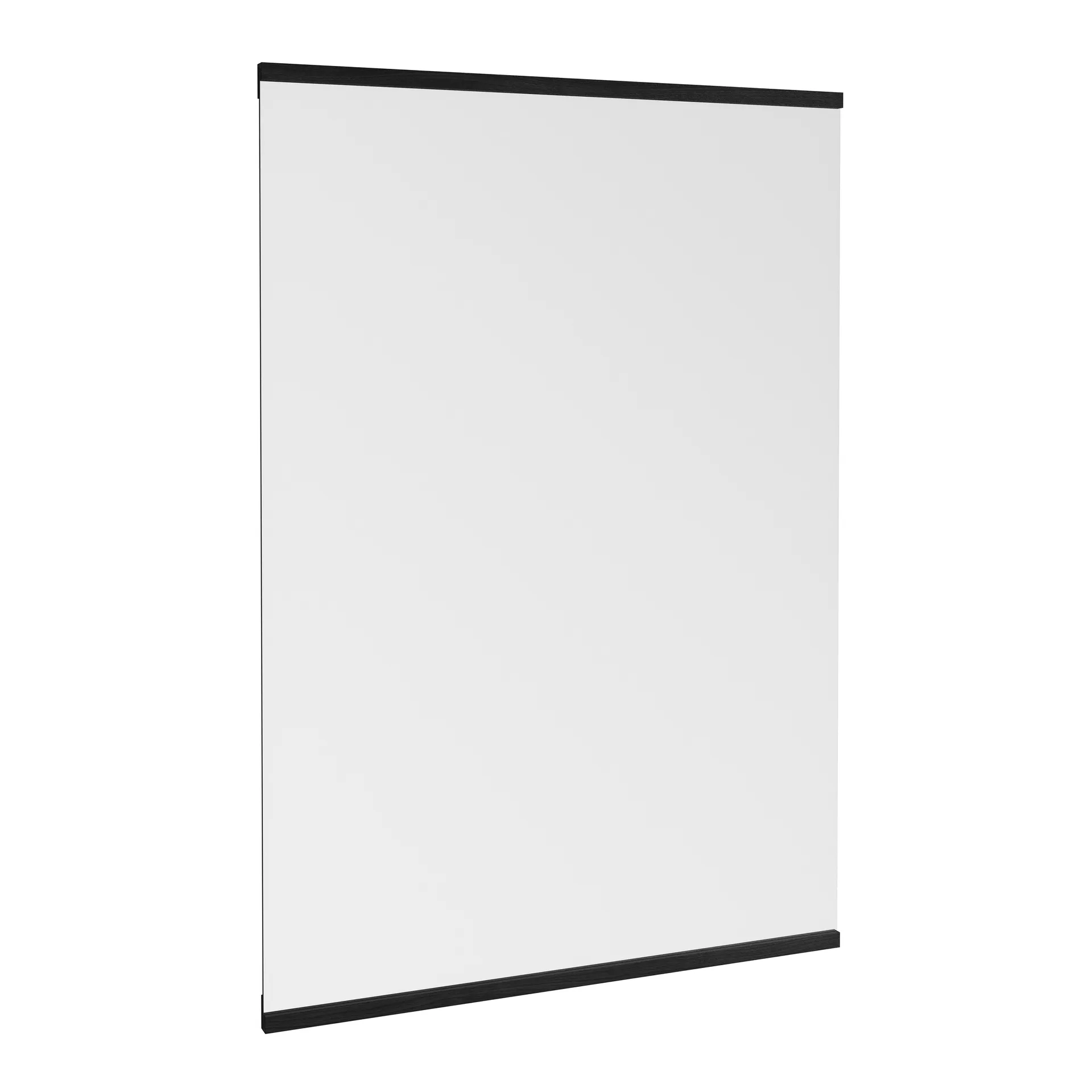 Rectangular 墙面镜 70x100 cm, Black MOEBE
