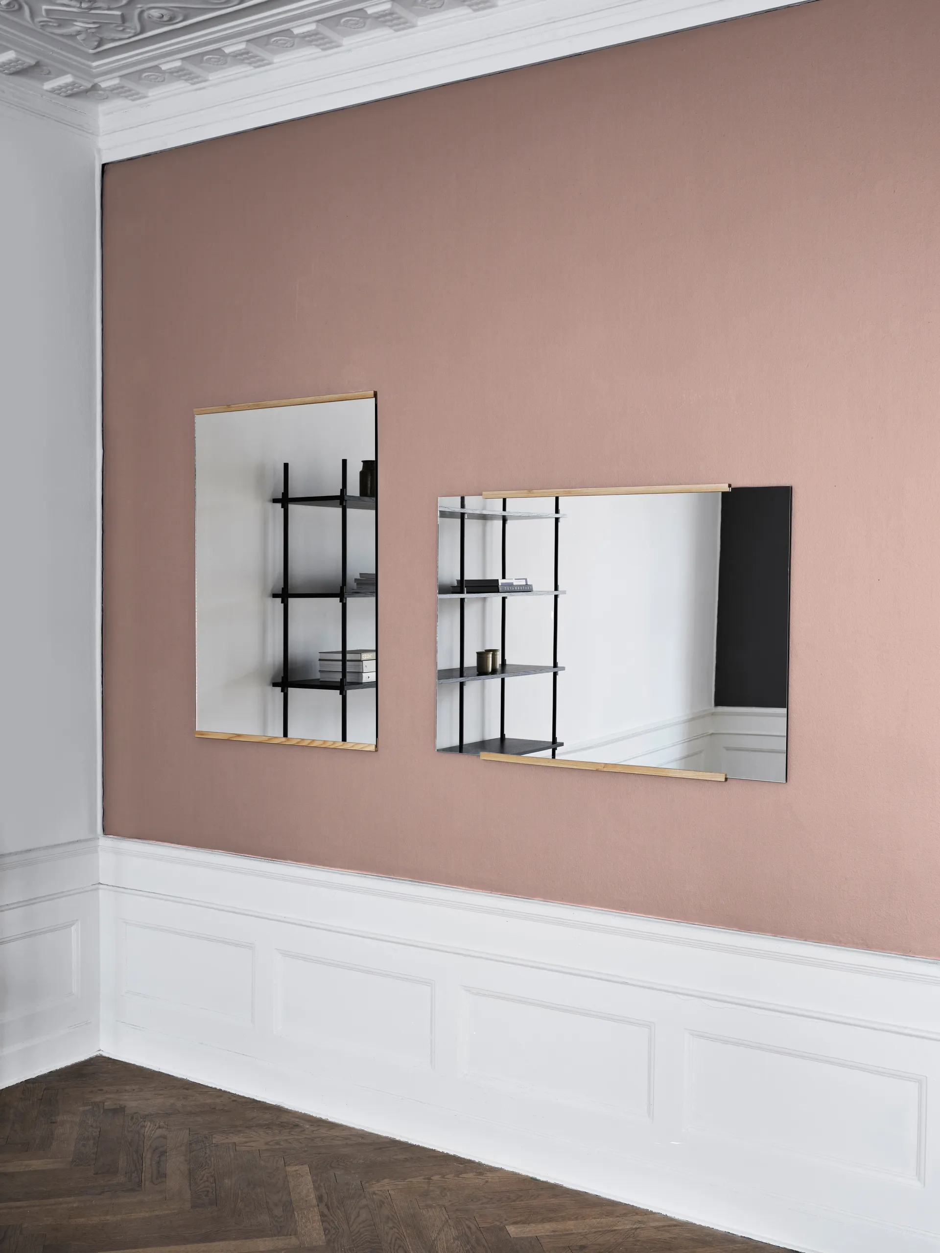 Rectangular 墙面镜 70x100 cm, Oak MOEBE