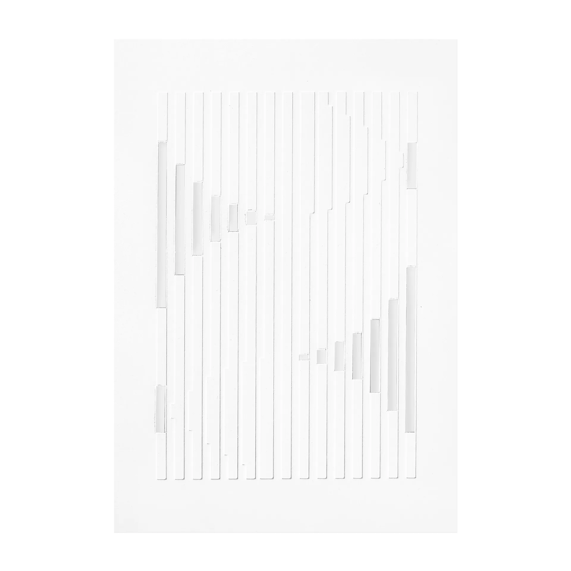 Relief 艺术品 organic lines 29.7x42 cm, Off White MOEBE