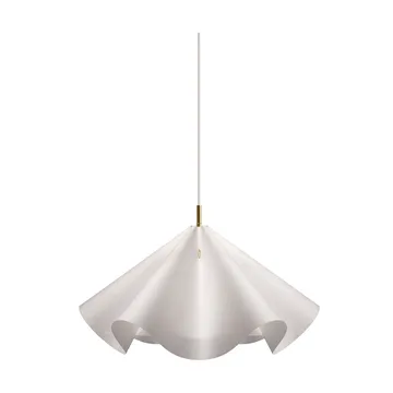 Sinuate pendel - 白色-黄铜，中号 Ø60x30cm - MOEBE