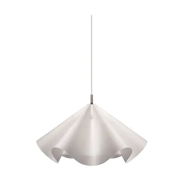 Sinuate pendel - 白色-不锈钢，中号 Ø60x30cm - MOEBE