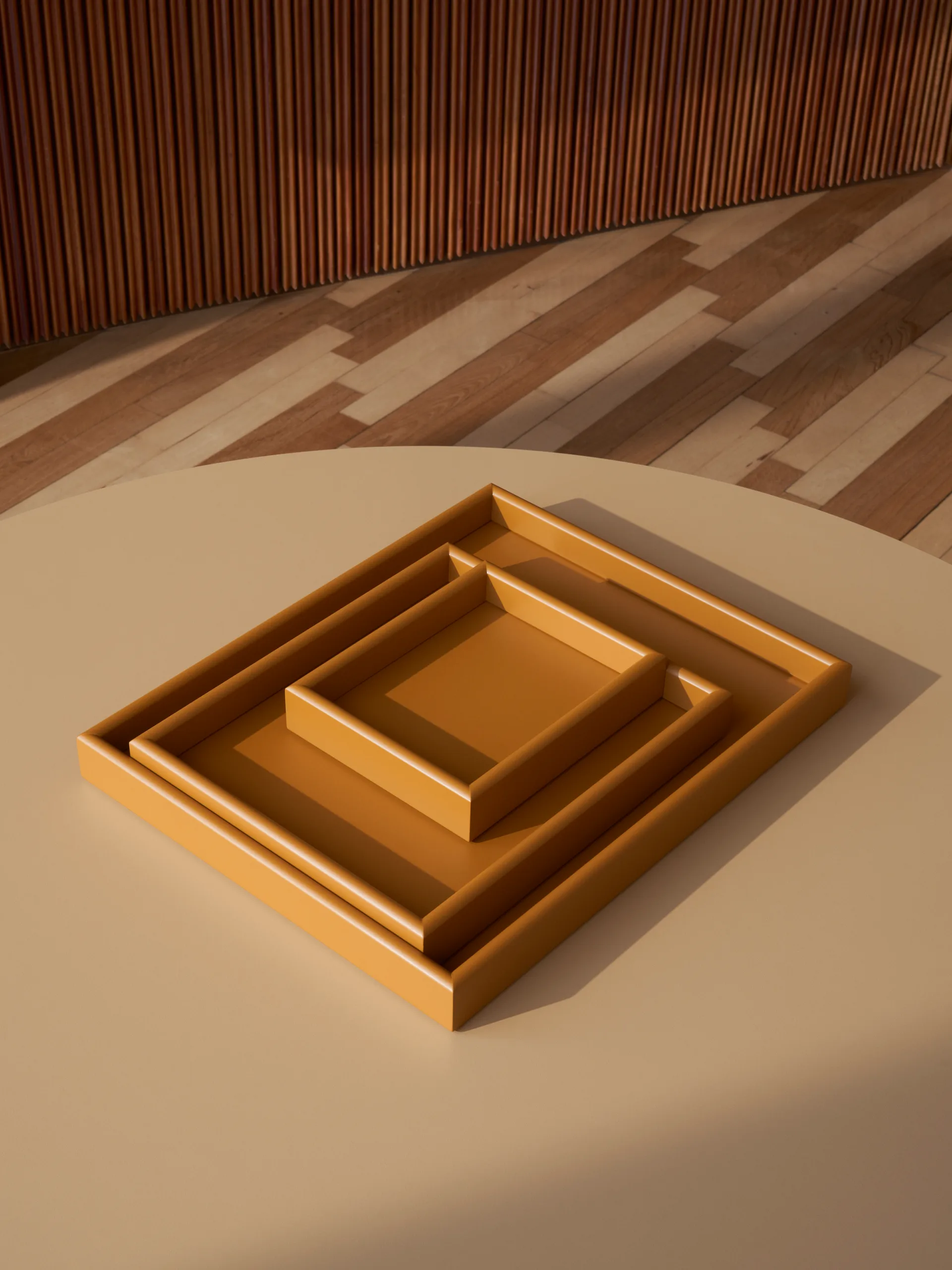 Arrange 托盘 小 17.3x21.4 cm, 琥珀色 Montana