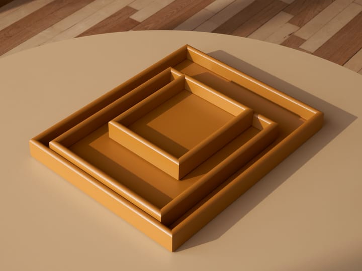 Arrange 托盘 大 35.3x44.1 cm, 琥珀色 Montana