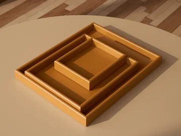 Arrange 大号托盘 35.3x44.1cm - 琥珀色 - Montana