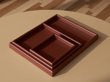 Arrange 大号托盘 35.3x44.1cm - 玛莎拉红 - Montana
