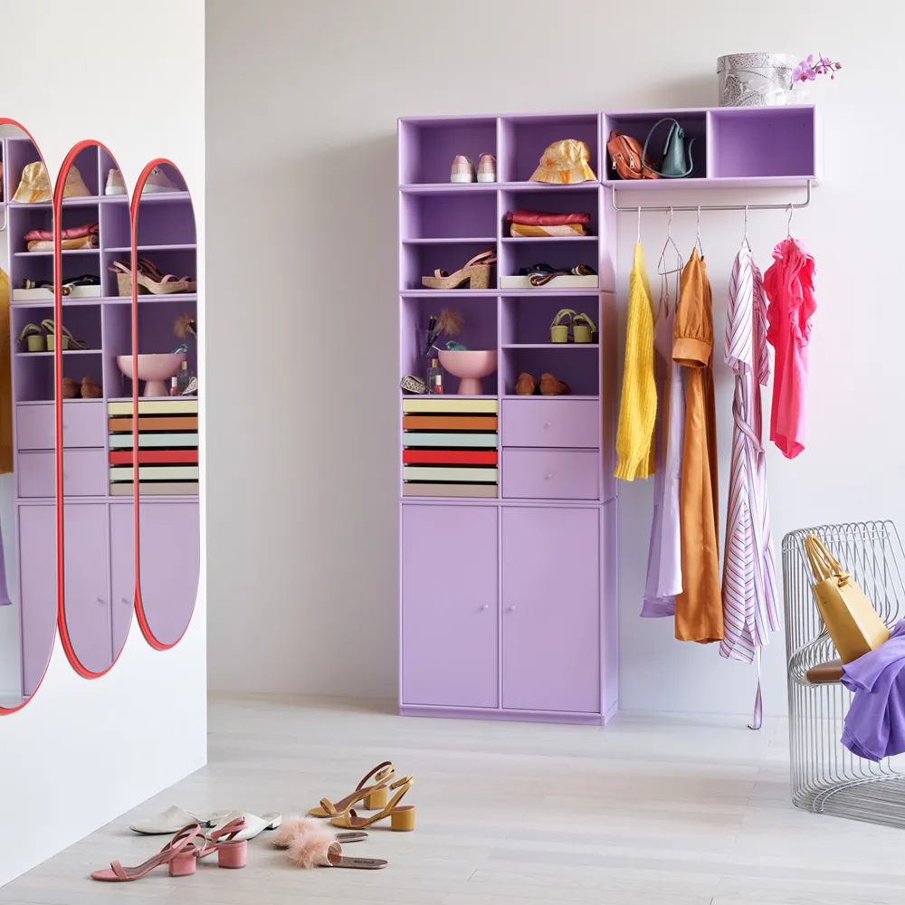 COAT 帽子架子 with clothes rails, Graphic 100, incl. suspension Montana