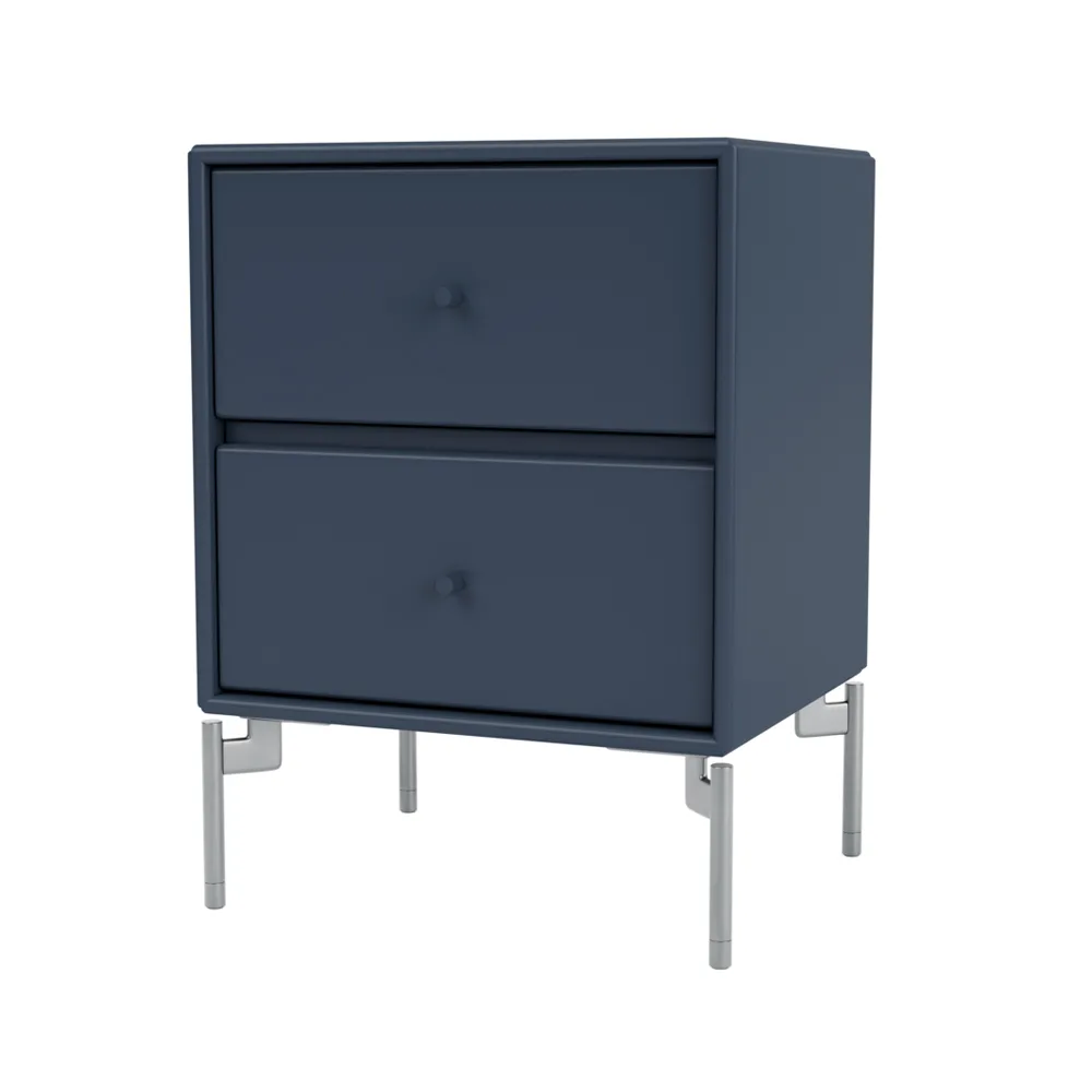 Drift bedside 桌子, Juniper 138, chrome legs cm Montana