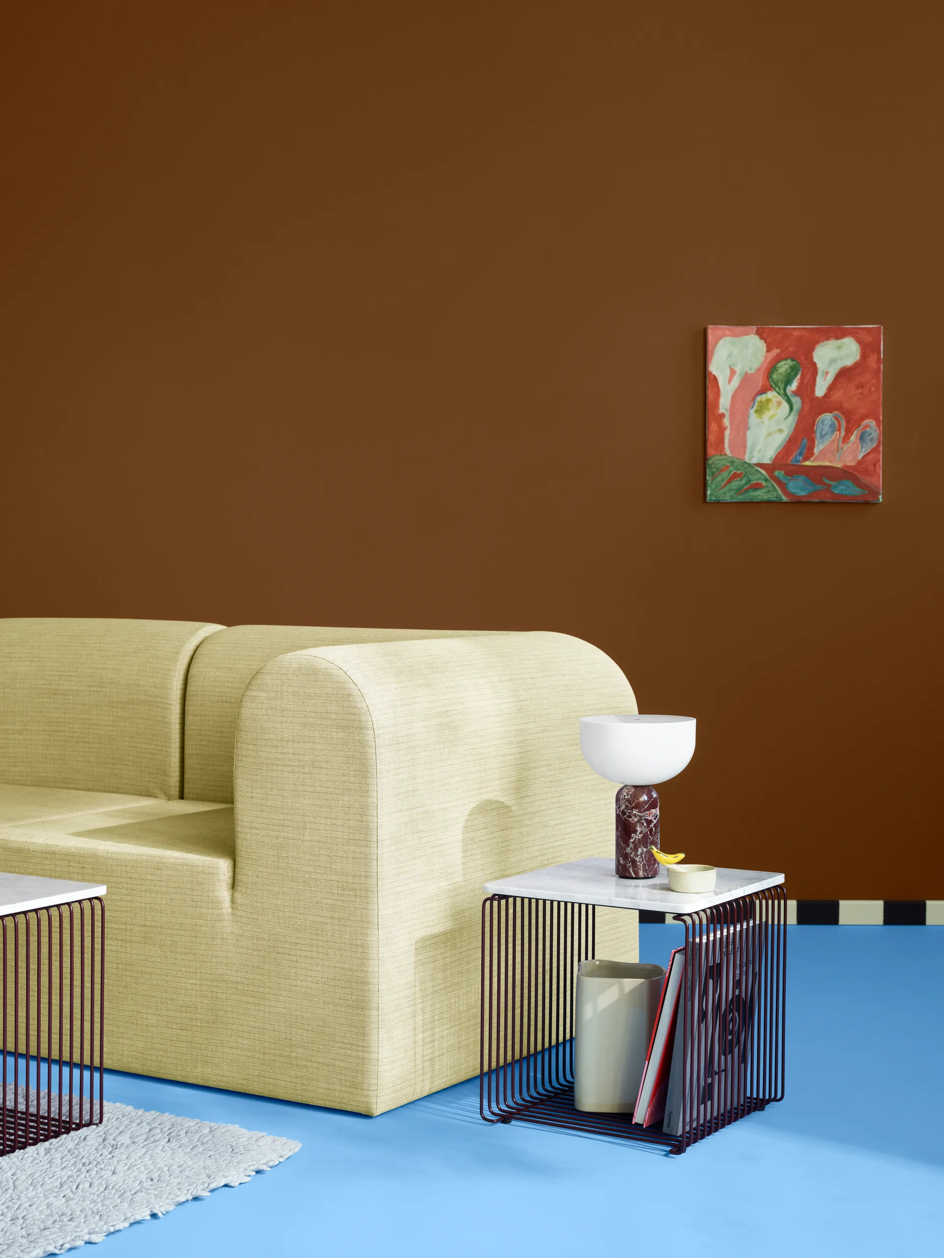 Panton 单线置物架 34.8x34.8x34.8cm , Black red Montana