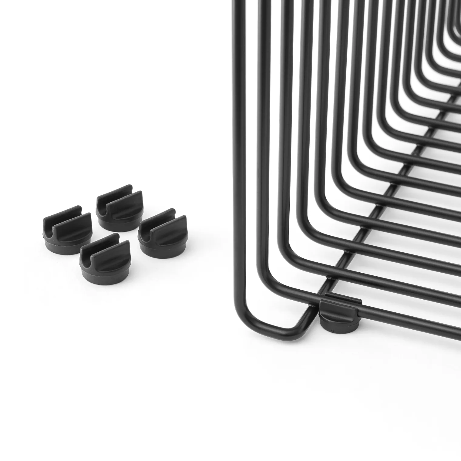 Panton Wire 垫脚块4件装, 黑色 Montana