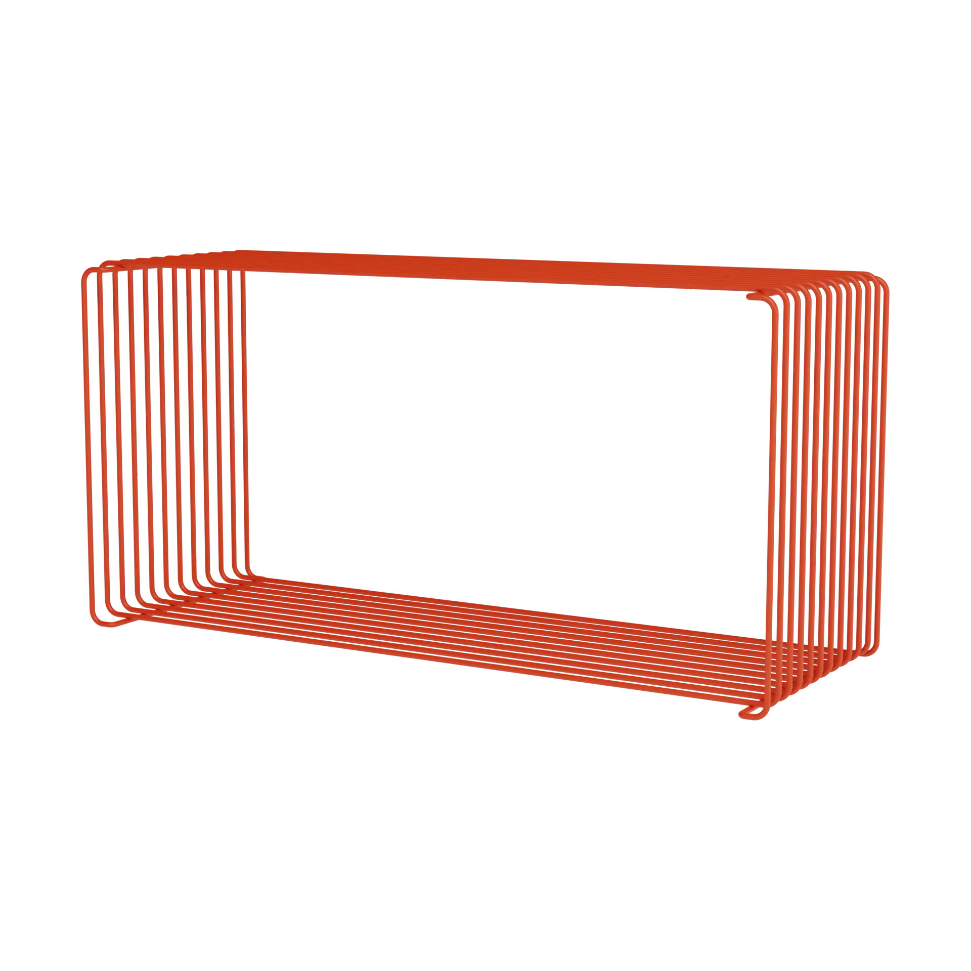 Panton Wire Extended 置物架 70x34,8x25,7cm, 玫瑰果色 Montana