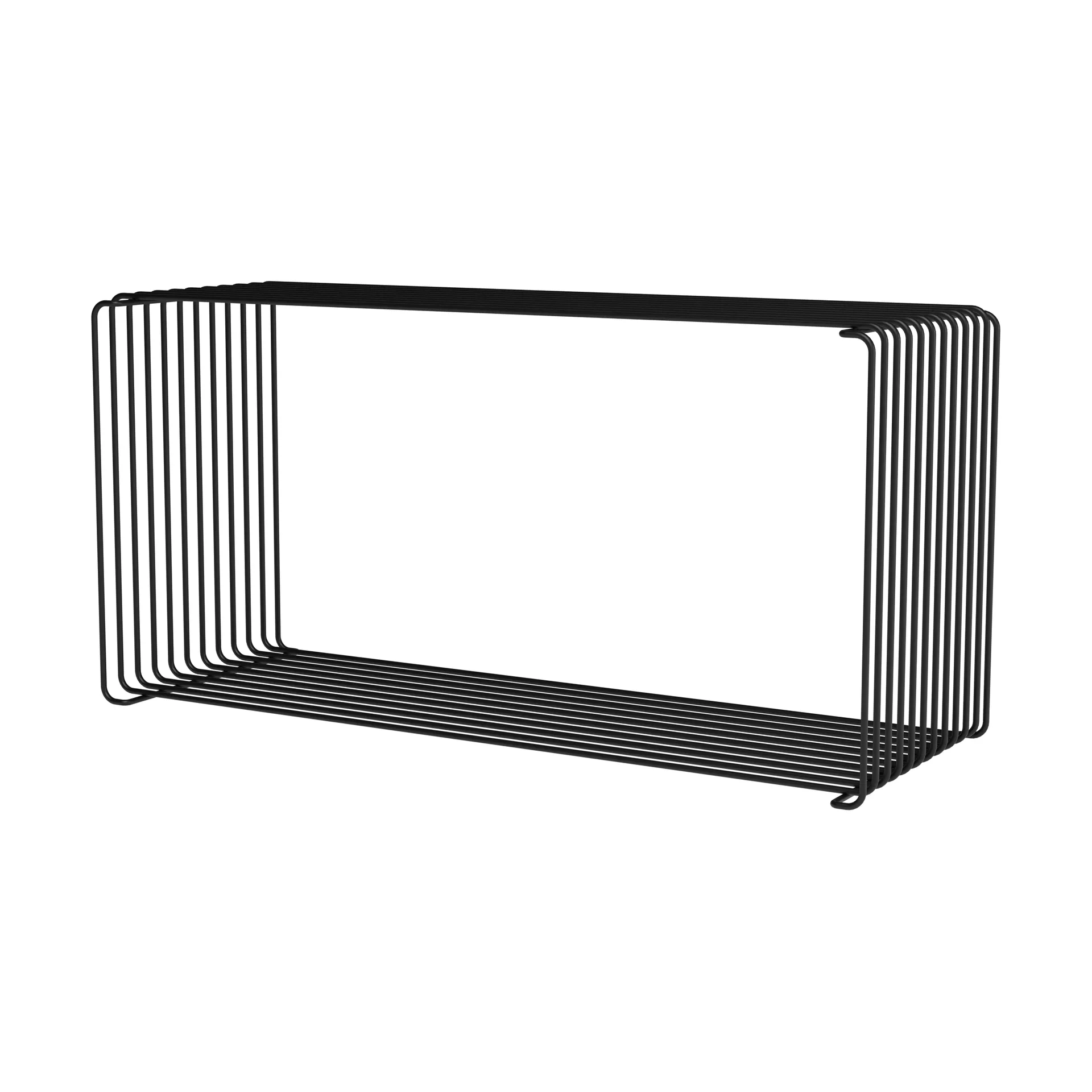 Panton Wire Extended 置物架 70x34,8x25,7cm, 黑色 Montana
