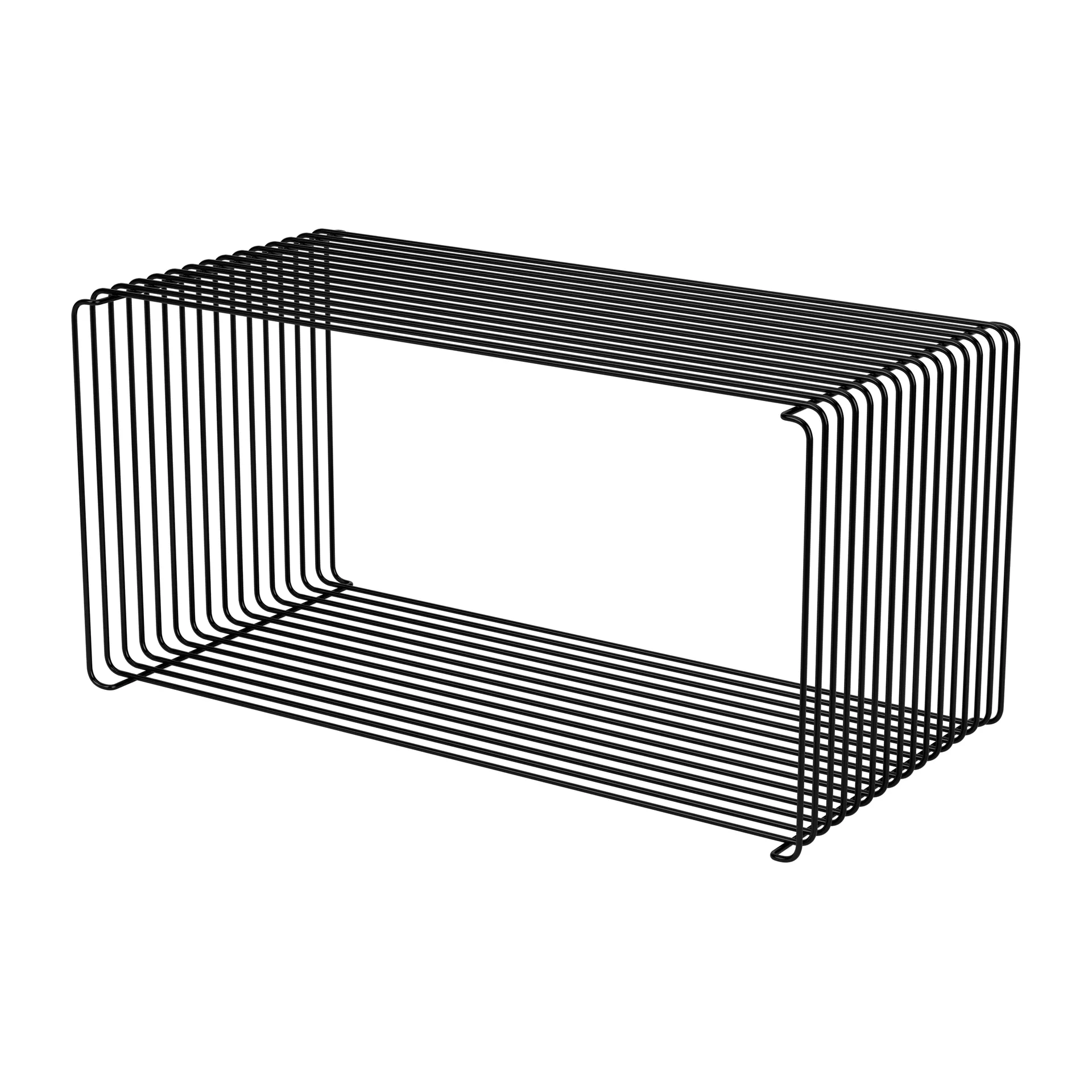 Panton Wire Extended 置物架70x34,8x34,8cm, 黑色 Montana