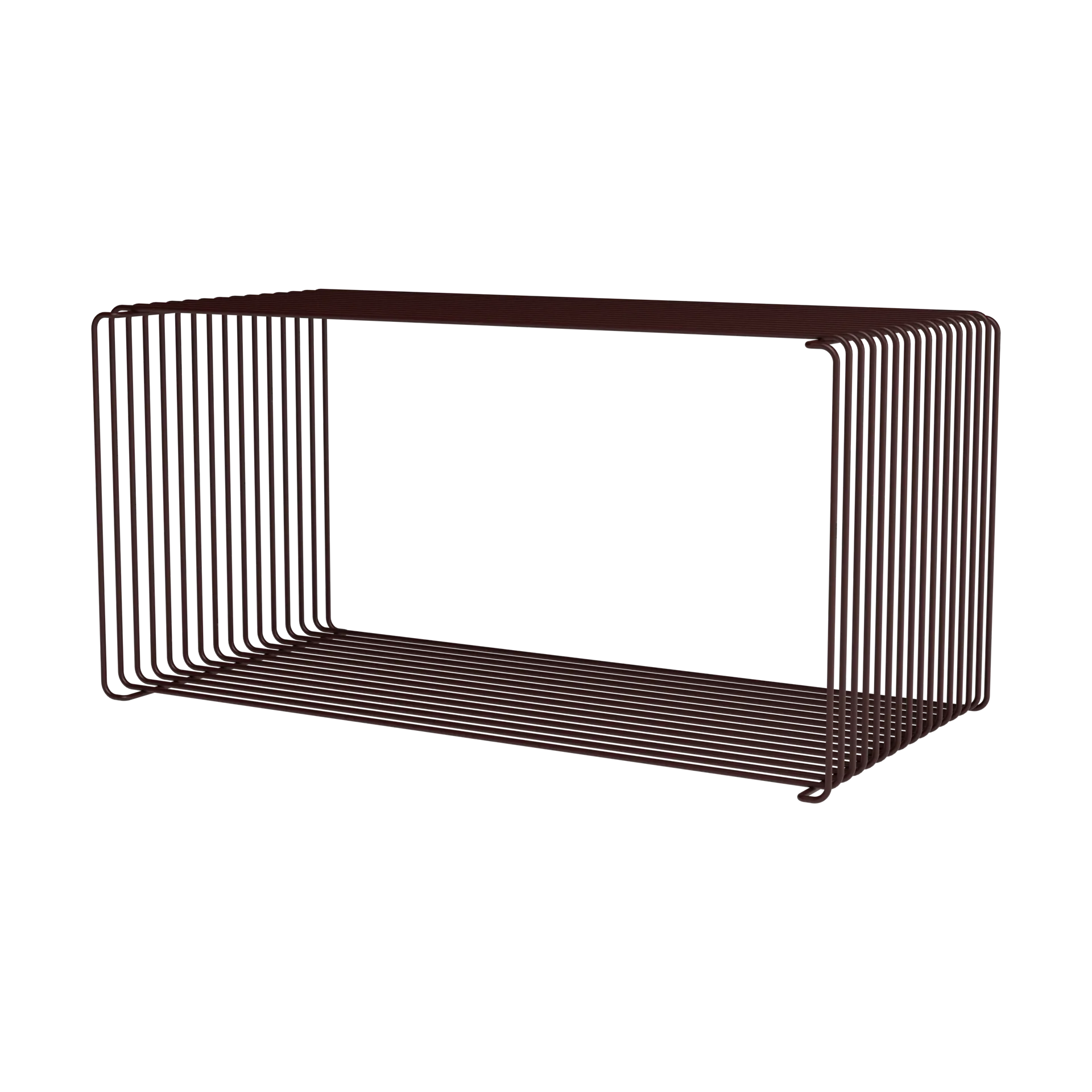 Panton Wire Extended 置物架70x34,8x34,8cm, 黑红色 Montana